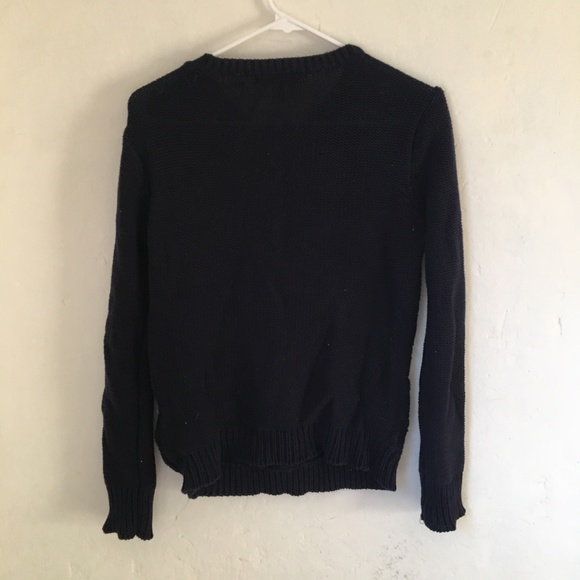 Forever 21 Navy Cableknit Cozy Crewneck Sweater - Picture 5 of 5